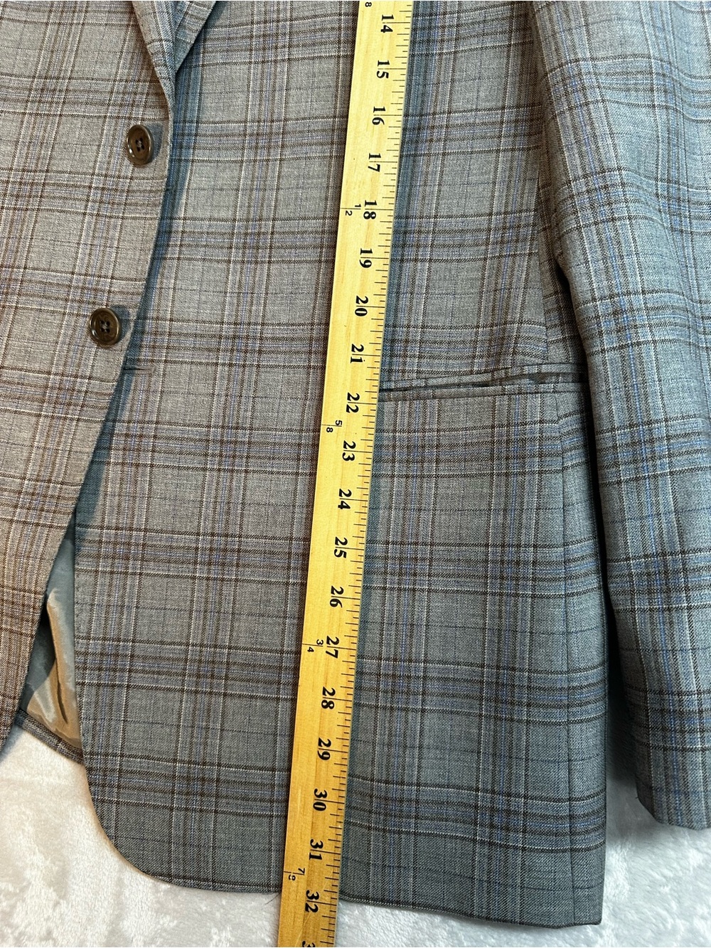 Armani Collezioni Light Gray Plaid Sport Coat - Picture 10 of 14